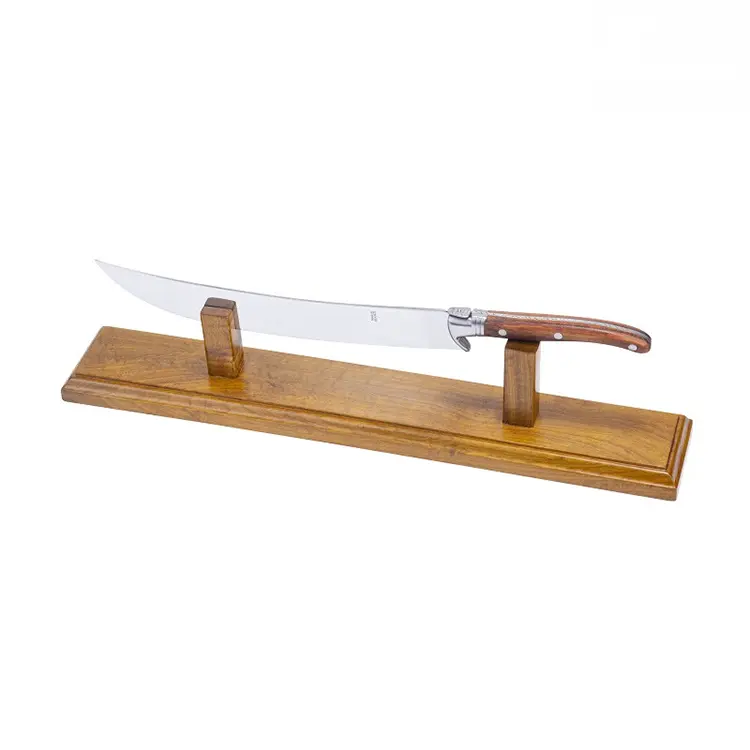 Set di vino in legno con sciabola champagne