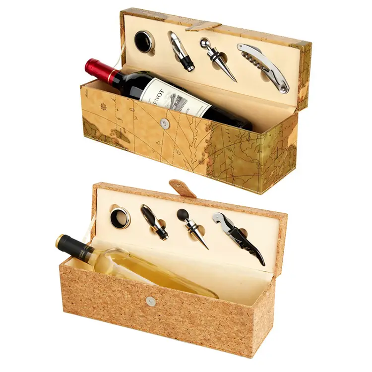 Set di vino per putta singolo in sughero