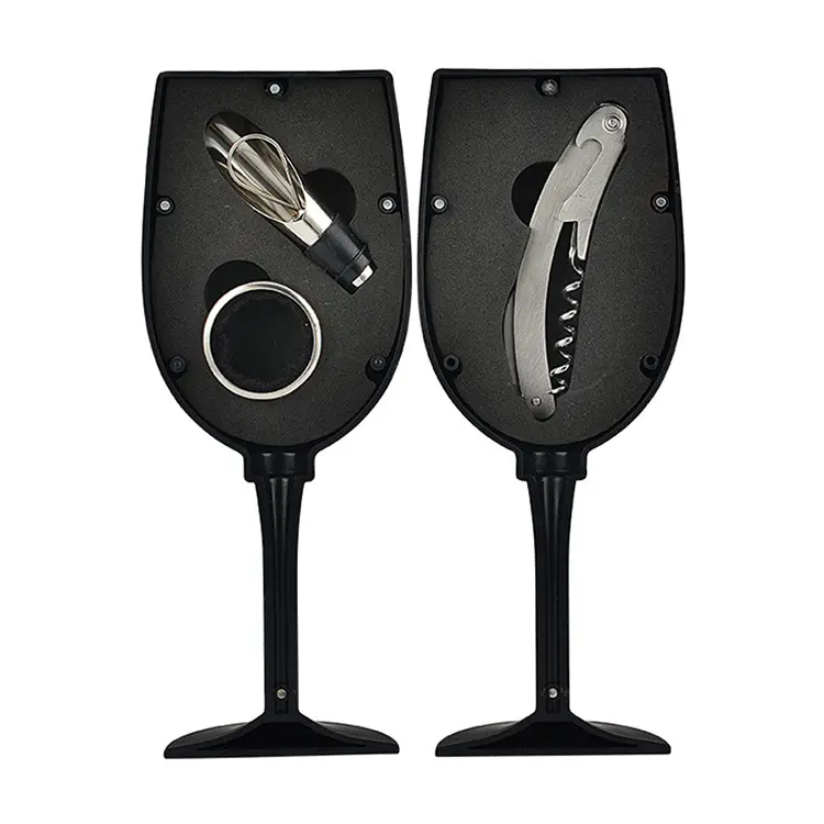 Set di vino in scatola di plastica a forma di forma