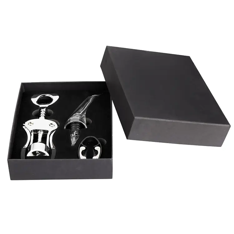 Set di vino in scatola di cartone superiore e inferiore del coperchio