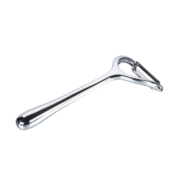 Pelapatate per frutta e verdura con lama in acciaio inossidabile a forma di arco grande in lega di zinco